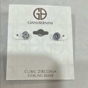 Giani Bernini Sterling Silver Cubic Zirconia Studs